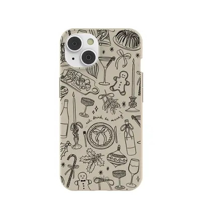 London Fog Holiday Dinner Party iPhone 14/16e Case