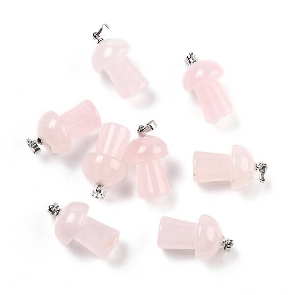 Natural Rose Quartz Pendants