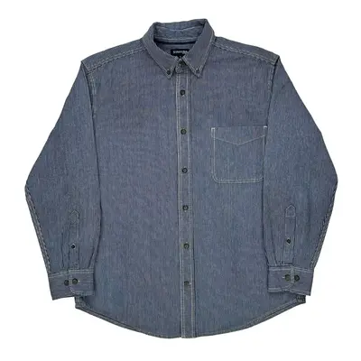 St John'S Bay Shirt - Large Blue Cotton