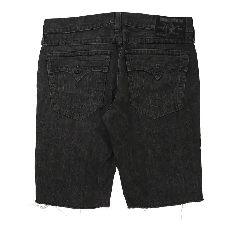 Ricky True Religion Denim Shorts - 40W 14L Black Cotton