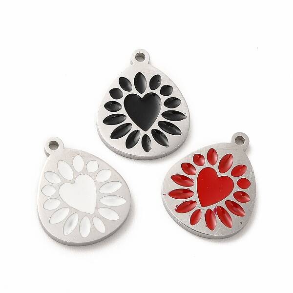 304 Stainless Steel Enamel Pendants