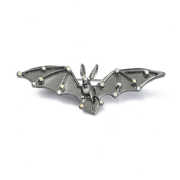 Alloy Glass Rhinestone Brooches