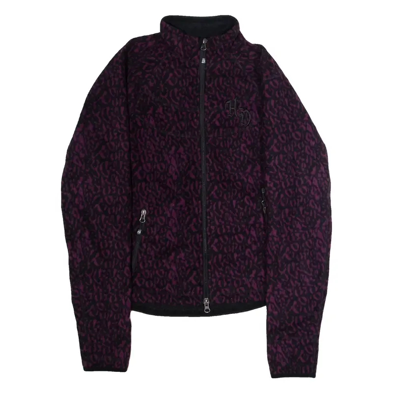 HARLEY DAVIDSON Womens Fleece Jacket Purple M