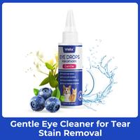 Wellix Eye Drops for Dogs & Cats | Treat Dog Eye Infections, Soothe Allergies, Dry & Pink Eyes | Dog Tear Stain Cleaner (60ml...