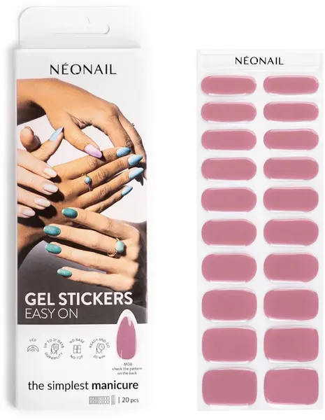 NEONAIL Easy On Gel Nail Stickers Color M08 20pcs