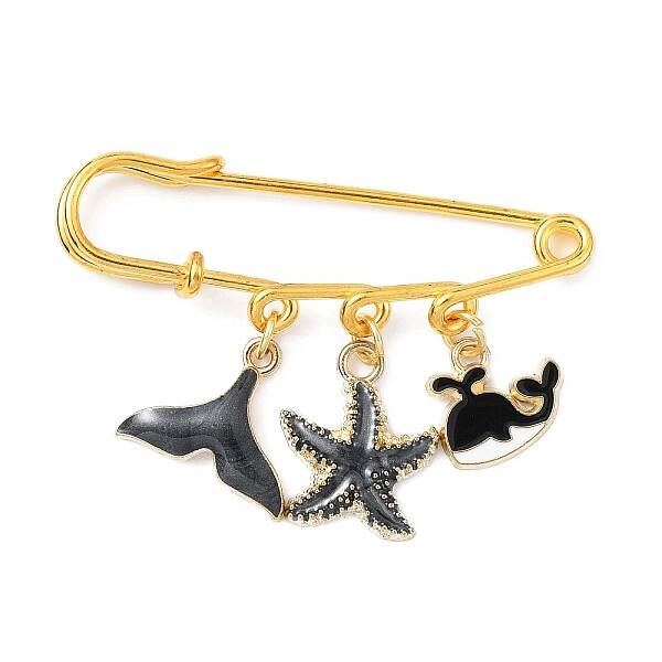 Marine Theme Pendant Alloy Enamel Brooches