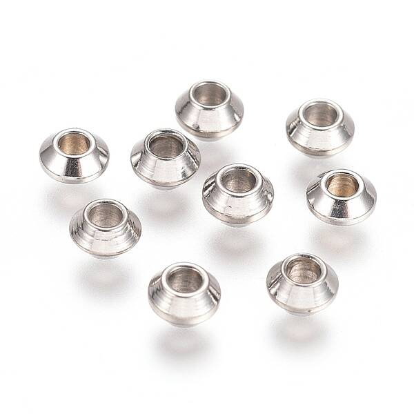 Tarnish Resistant Rondelle 304 Stainless Steel Spacer Beads