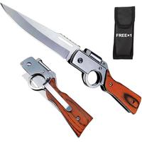 mini Tool Knife Folding Cutlery  Knives with LED, Stainless Steel Pocket knife for Man, Camping and FathersDayGift Multipurpo...