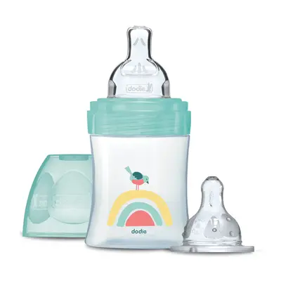 Dodie Feeding Bottle Flat + Round Teats - 0-6 Months - Capacity 1 - 150mL