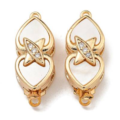 Brass Micro Pave Clear Cubic Zirconia Box Clasps