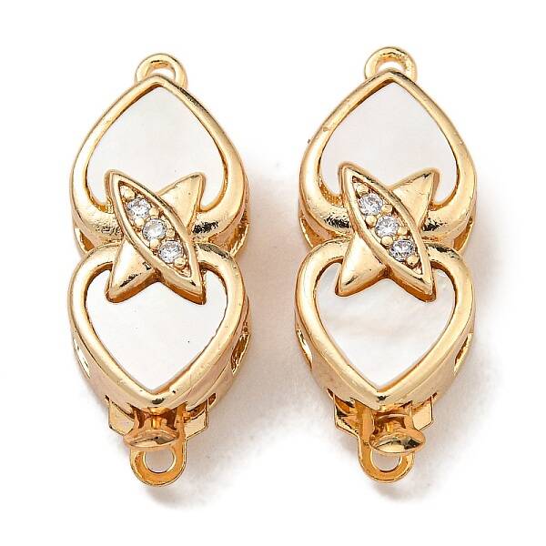 Brass Micro Pave Clear Cubic Zirconia Box Clasps