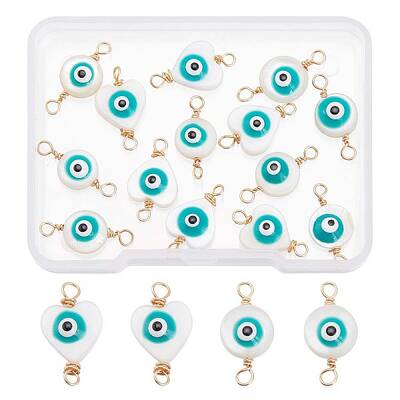 20Pcs 2 Style Natural Freshwater Shell Links