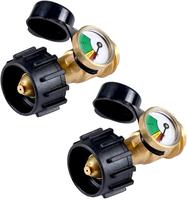 2 PCS Propane Tank Gauge with Leak Detector, Universal Level Indicator for 5-40lb Tanks, Compatible with Camping Stoves, Heat...