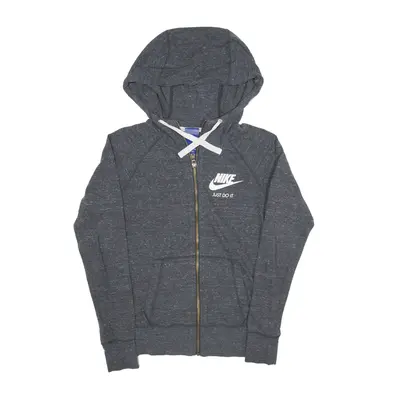 NIKE Hoodie Grey Full Zip Womens XS