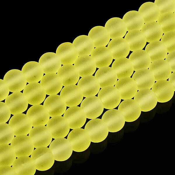 Transparent Glass Beads Strands