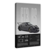 Porsche 911 Gt3 Rs Poster 991.2 Physical Print Hyper Car Poster,Cool Pictures Classic Car Decor For Bedroom Dorm Man Cave