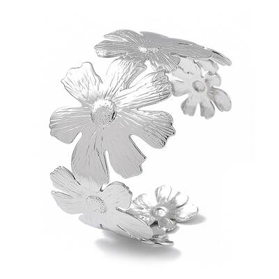 Ion Plating(IP) 304 Stainless Steel Cuff Bangles for Women