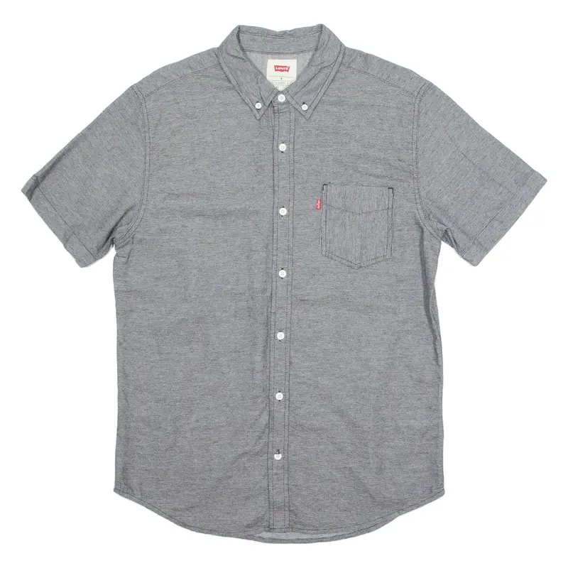 LEVI'S Mens Plain Shirt Grey M