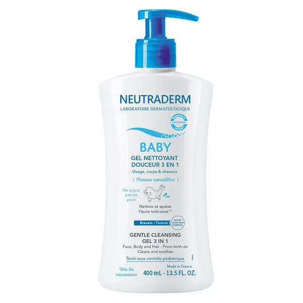 Neutraderm Baby Delicate Cleansing Gel 3 in 1 Sensitive Skin 400ml