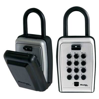 Master Lock Push Button Lock Box Portable, Body Width: 3-1/8 (79Mm), Shackle Length: 1-5/6 (47Mm), Shackle Width: 1-13/32 ...