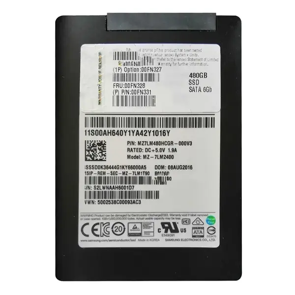 00FN331 Lenovo 480GB SATA 6GB/s MLC 2.5-Inch Internal Solid State Drive