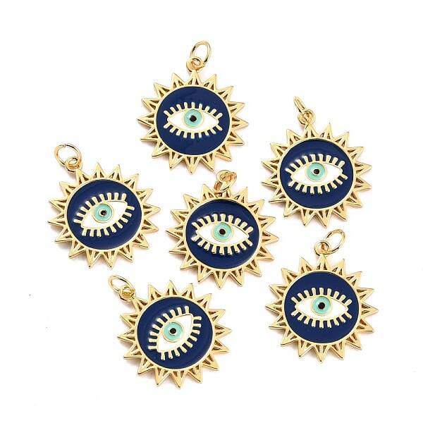 Brass Enamel Pendants