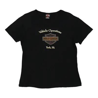 York, PA Harley Davidson T-Shirt - XL Black Cotton