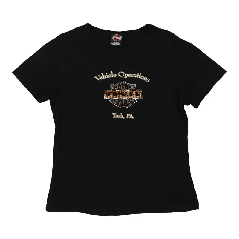 York, PA Harley Davidson T-Shirt - XL Black Cotton