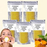 Christmas Turmeric Kojic Acid Cleansing Pads Set, Moisturizing Daily Skin Cleansing Pads, Rejuvenating Exfoliating Pads, Mois...