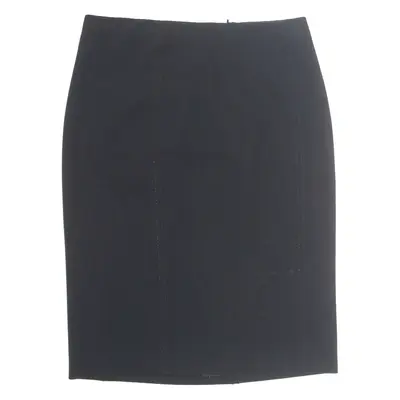 MOSCHINO Womens Straight Skirt Black Knee Length UK 10