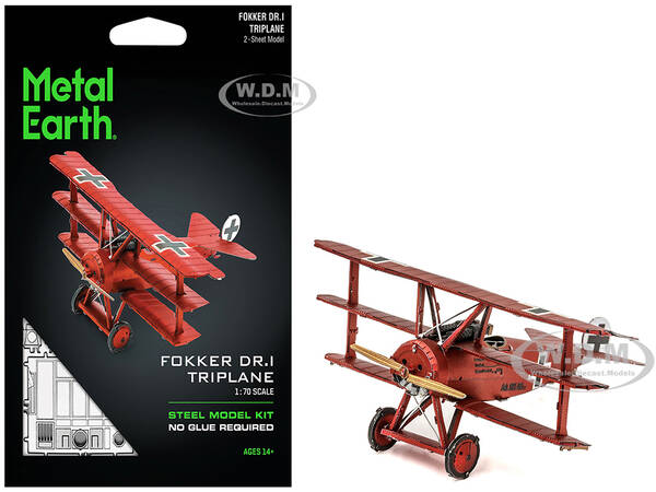 Model Kit Fokker Dr.I Triplane Fighter Aircraft \