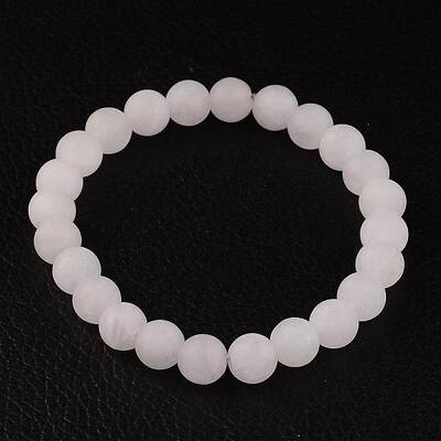 Natural Rose Quartz Beads Stretch Bracelets