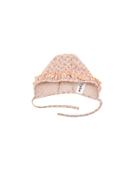 Baby girl hat with Floral print | Size: 0-2m (36/38cm)