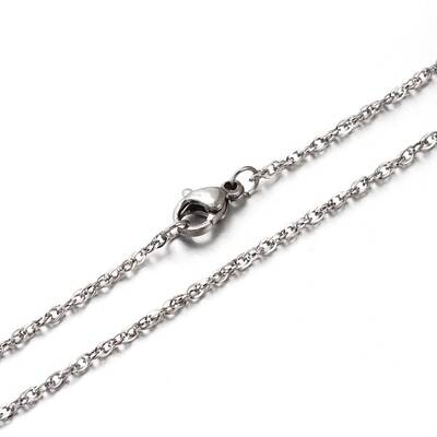 Tarnish Resistant 304 Stainless Steel Double Link Chains Necklaces