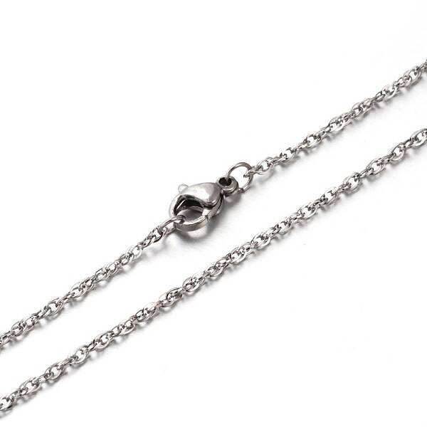 Tarnish Resistant 304 Stainless Steel Double Link Chains Necklaces