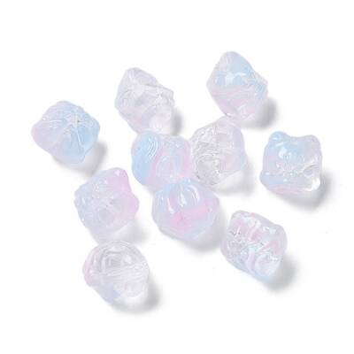 Baking Painted Transparent Glass Beads