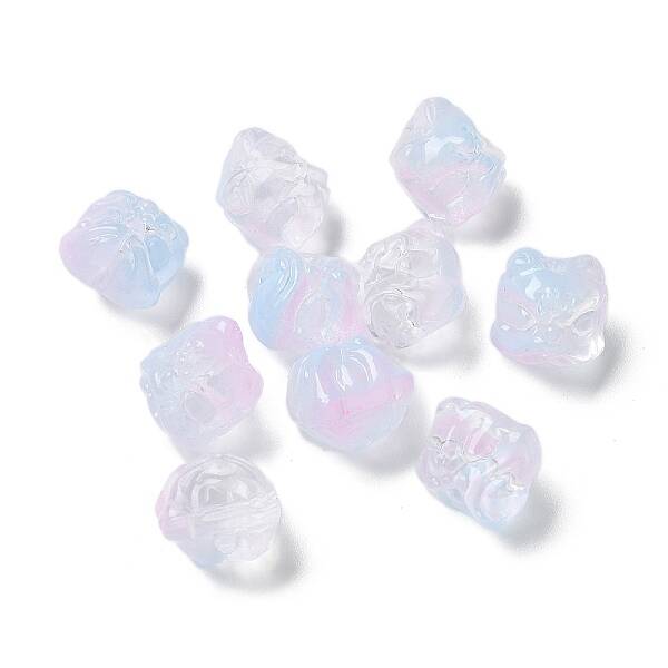 Baking Painted Transparent Glass Beads