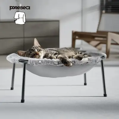 【Desk Pet Hammock】Pomesea Large Cat Bed for Cats,Calming Cat & Dog Bed for Small Dogs, Anti-Anxiety, Glow in The Dark,Sof...