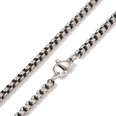 304 Stainless Steel Box Chain Necklaces