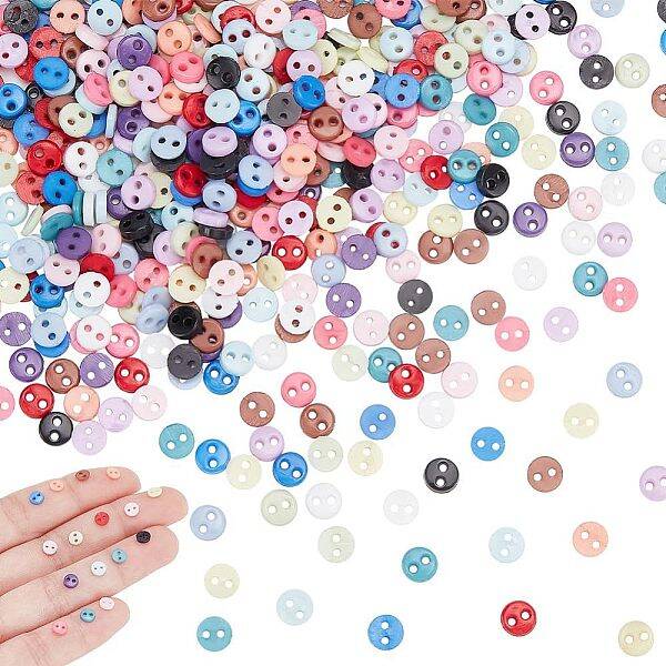 15 Colors 450 Pcs Sewing Buttons