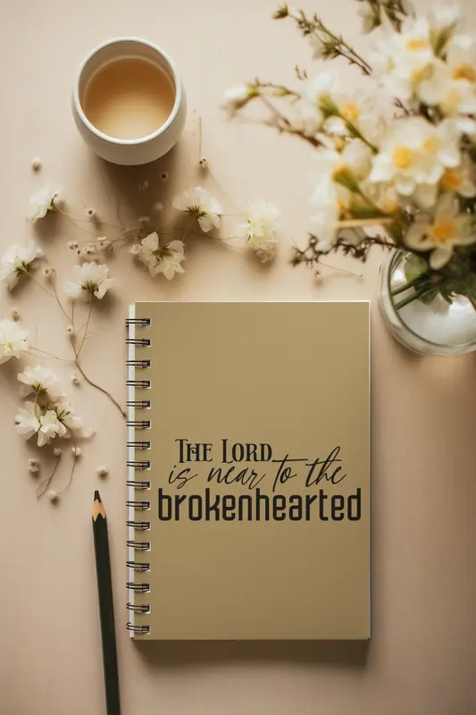 The Lord Is Near To The Brokenhearted Prayer Journal