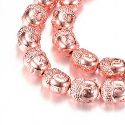 Electroplate Non-magnetic Synthetic Hematite Bead Strands