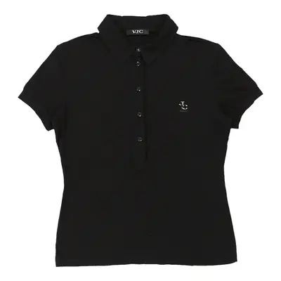 Versace Jeans Couture Polo Shirt - Medium Black Cotton Blend | Size: medium