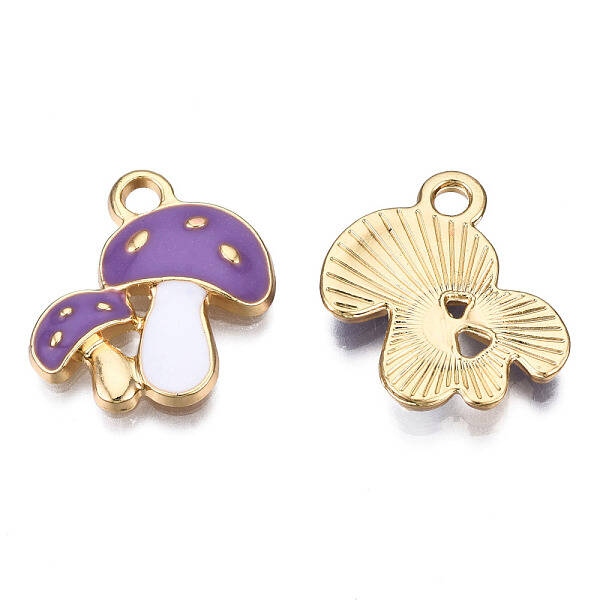 Autumn Theme Alloy Enamel Pendants