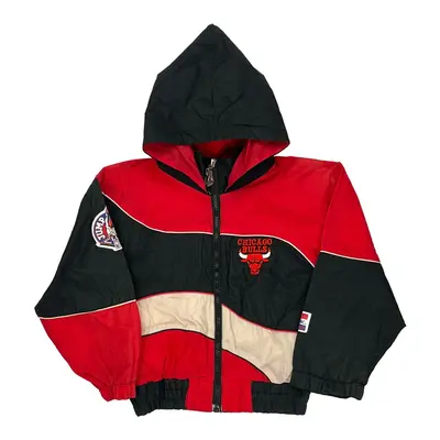 Age 5-6 Chicago Bulls Mighty Mac Nba Jacket - Small Black Polyester