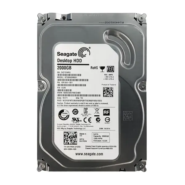 1ER164-501 Seagate 2TB 6Gb/s SATA 7200 3.5-inch 64MB Hard Drive