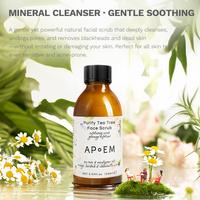 [Daily] APoEM Purify Tea Tree Face Scrub: Mineral Cleanser · Gentle Soothing | Gentle cleansing Acid-free Rejuvenating Black...