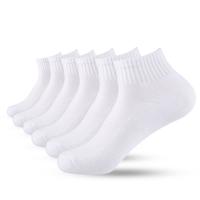 6 Pairs Cushion Ankle Socks Low Cut Cotton Unisex Athletic Sports Workout Running Comfort Sweat-absorbing Anti-Slip Comfy Und...
