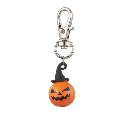 Halloween Theme Wood & Alloy Pumpkin Pendant Decoration