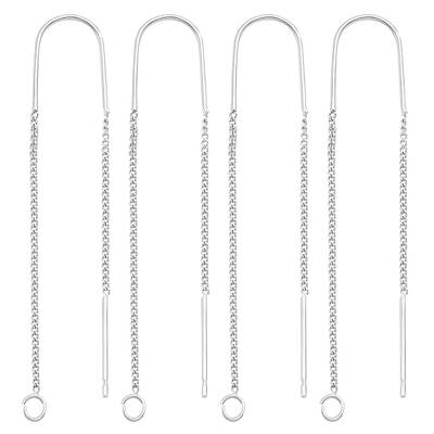 4 Pairs Alloy Stud Earring Findings